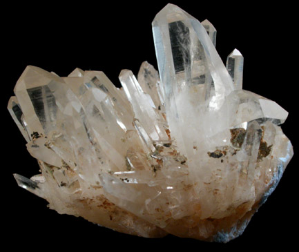 Quartz (Japan Law-twinned) from Black Pine Mine, Flint Creek Valley, Granite County, Montana