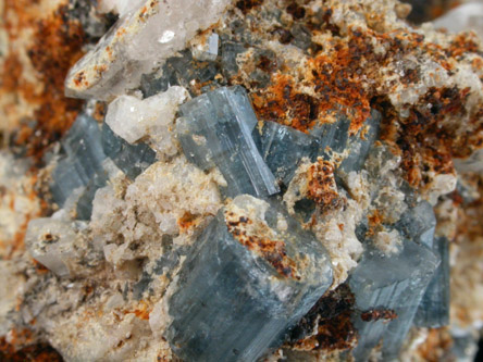 Fluorapatite from Emmons Quarry, southeastern slope of Uncle Tom Mountain,  Greenwood, Oxford County, Maine