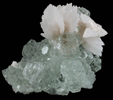 Fluorite with Calcite from Huanzala Mine, Huallanca District, Huanuco Department, Peru