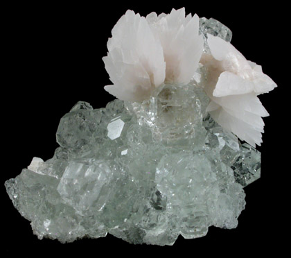 Fluorite with Calcite from Huanzala Mine, Huallanca District, Huanuco Department, Peru