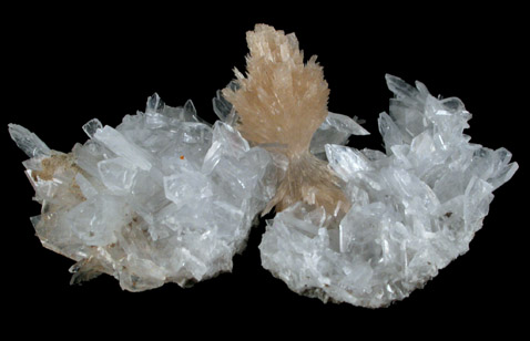 Strontianite and Barite from Minerva #1 Mine, Cave-in-Rock District, Hardin County, Illinois