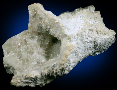 Pectolite on Datolite from Millington Quarry, Bernards Township, Somerset County, New Jersey