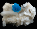 Cavansite on Stilbite from Wagholi Quarry, Maharashtra, India