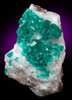 Dioptase on Calcite from Tsumeb Mine, Otavi-Bergland District, Oshikoto, Namibia