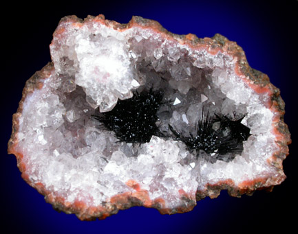 Goethite on Quartz from Amerzgane, Ouarzazate, Morocco