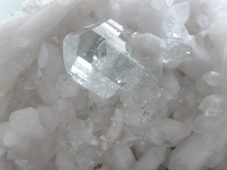 Datolite on Quartz from Dalnegorsk, Primorskiy Kray, Russia