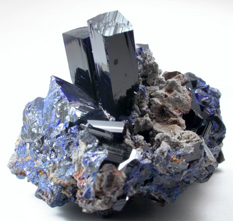 Azurite from Tsumeb Mine, Otavi-Bergland District, Oshikoto, Namibia