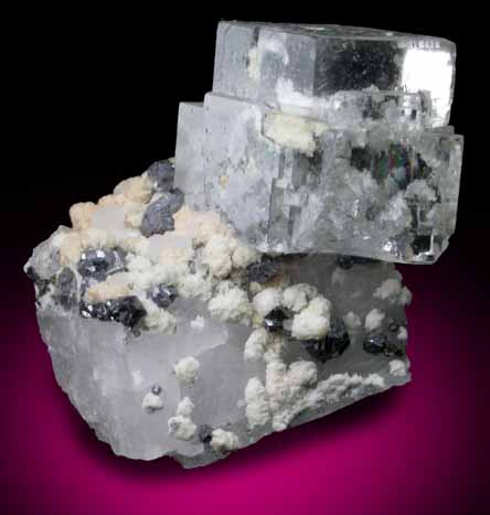 Fluorite, Galena, Calcite, Dolomite from Naica District, Saucillo, Chihuahua, Mexico