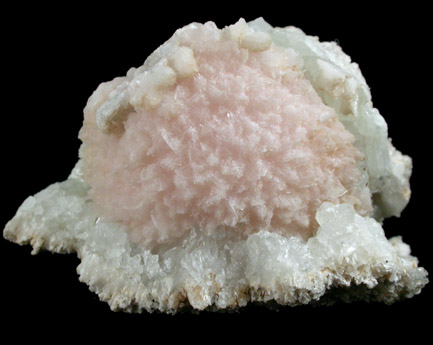 Pectolite on Datolite from Millington Quarry, Bernards Township, Somerset County, New Jersey