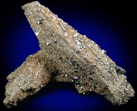 Sphalerite and Pyrite pseudomorphs after Calcite from Naica District, Saucillo, Chihuahua, Mexico