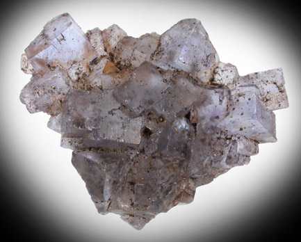 Fluorite with Calcite, Pyrite from Cave-in-Rock District, Hardin County, Illinois