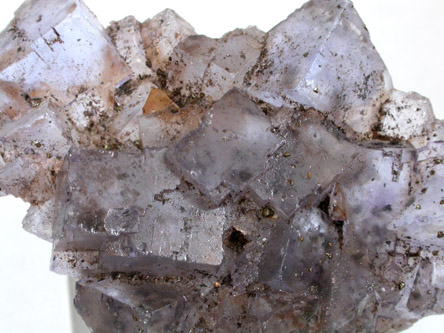 Fluorite with Calcite, Pyrite from Cave-in-Rock District, Hardin County, Illinois
