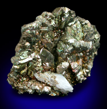 Chalcopyrite pseudomorph after Pyrrhotite from Nikolaevskiy Mine, Dalnegorsk, Primorskiy Kray, Russia