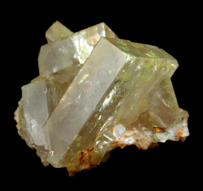 Barite with Orpiment inclusions from Regent Mine, 50' Level, Mineral County, Nevada