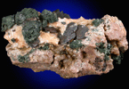 Titanite, Pyroxene, Calcite from Faraday Township, Bancroft, Ontario, Canada