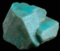 Microcline var. Amazonite from Crystal Peak area, 6.5 km northeast of Lake George, Park-Teller Counties, Colorado