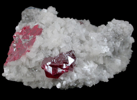 Cinnabar on Dolomite from Tsa Tien Mine, Fenghuang, Hunan, China