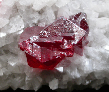 Cinnabar on Dolomite from Tsa Tien Mine, Fenghuang, Hunan, China