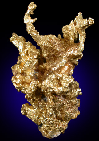 Gold from Diltz Mine, Bear Valley, Whitlock District, Mariposa County, Arizona