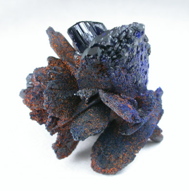 Azurite from Touissit Mine, 21 km SSE of Oujda, Jerada Province, Oriental, Morocco