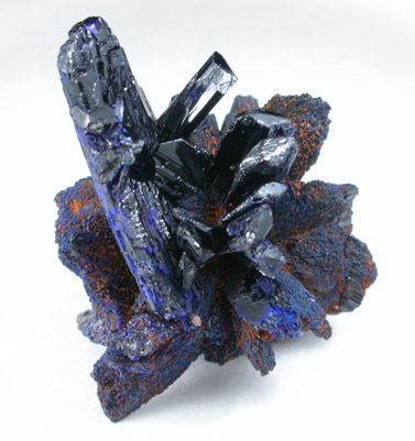 Azurite from Touissit Mine, 21 km SSE of Oujda, Jerada Province, Oriental, Morocco