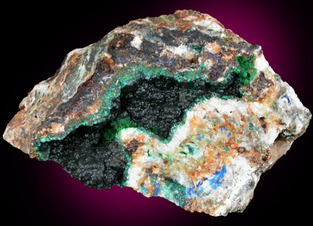 Cornwallite var. Erinite from Tintic District, Juab County, Utah