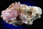 Quartz var. Rose Quartz Crystals from Rose Quartz Locality, Plumbago Mountain, Oxford County, Maine