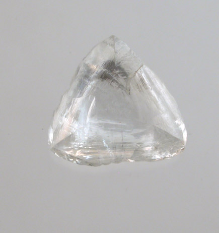 Diamond (1.09 carat macle, twinned crystal) from Finsch Mine, Free State (formerly Orange Free State), South Africa