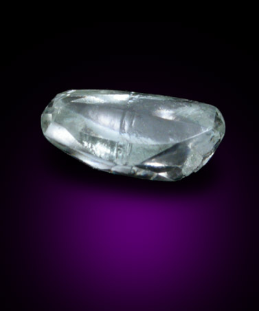 Diamond (0.35 carat elongated crystal) from Guaniamo, Bolivar Province, Venezuela