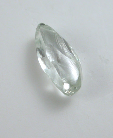 Diamond (0.40 carat green elongated crystal) from Guaniamo, Bolivar Province, Venezuela
