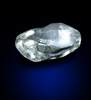 Diamond (0.49 carat green elongated crystal) from Guaniamo, Bolivar Province, Venezuela