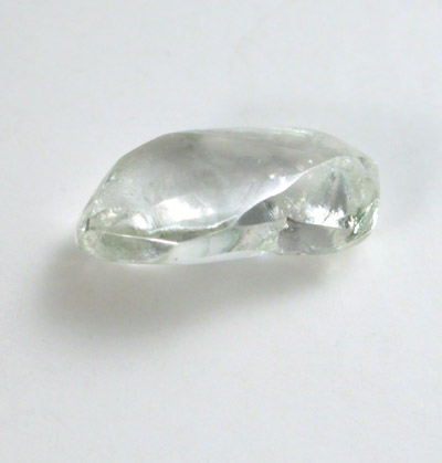 Diamond (0.49 carat green elongated crystal) from Guaniamo, Bolivar Province, Venezuela