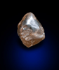 Diamond (0.86 carat brown octahedral crystal) from Oranjemund District, southern coastal Namib Desert, Namibia
