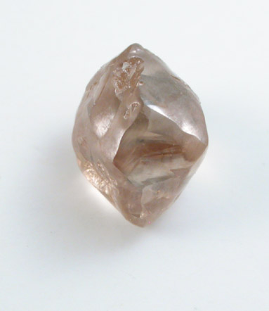 Diamond (0.86 carat brown octahedral crystal) from Oranjemund District, southern coastal Namib Desert, Namibia