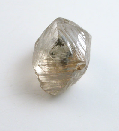 Diamond (1.05 carat brown octahedral crystal) from Oranjemund District, southern coastal Namib Desert, Namibia