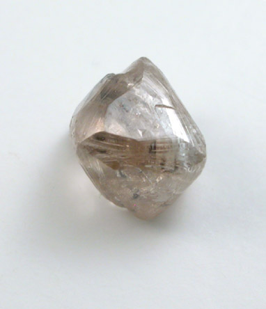 Diamond (1 carat octahedral crystal with carbon inclusions) from Finsch Mine, Free State (formerly Orange Free State), South Africa