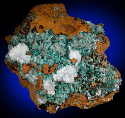 Aurichalcite with Hemimorphite from Mina Ojuela, Mapimi, Durango, Mexico