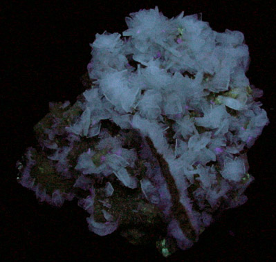 Barite on Fluorite from Minerva #1 Mine, Cave-in-Rock District, Hardin County, Illinois