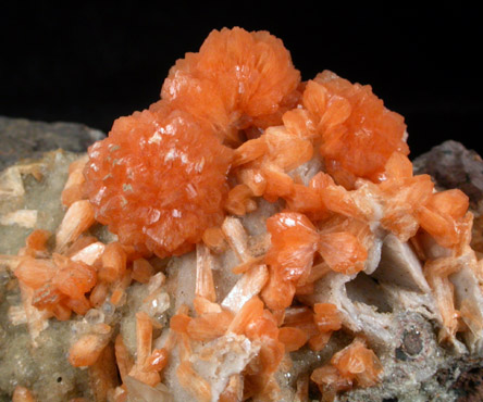 Stilbite with Calcite from Wasson's Bluff, Parrsboro, Nova Scotia, Canada