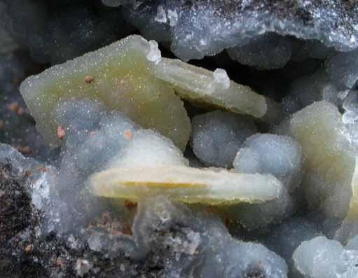 Wulfenite coated with drusy Quartz from Finch Mine (Barking Spider Mine), north of Hayden, Banner District, Gila County, Arizona