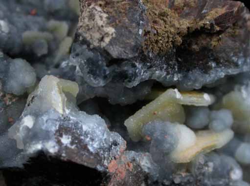 Wulfenite coated with drusy Quartz from Finch Mine (Barking Spider Mine), north of Hayden, Banner District, Gila County, Arizona