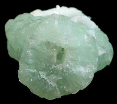 Prehnite epimorph after Anhydrite with Aragonite from New Street Quarry, Paterson, Passaic County, New Jersey