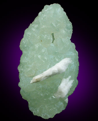 Prehnite epimorph after Anhydrite with Aragonite from New Street Quarry, Paterson, Passaic County, New Jersey