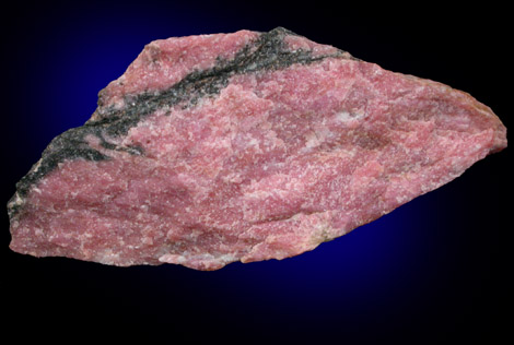 Rhodonite from Betts Manganese Mine, Plainfield, Hampshire County, Massachusetts