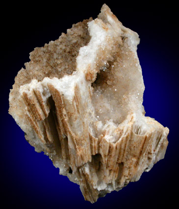 Quartz casts after Anhydrite from New Street Quarry, Paterson, Passaic County, New Jersey