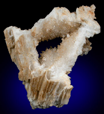 Quartz casts after Anhydrite from New Street Quarry, Paterson, Passaic County, New Jersey