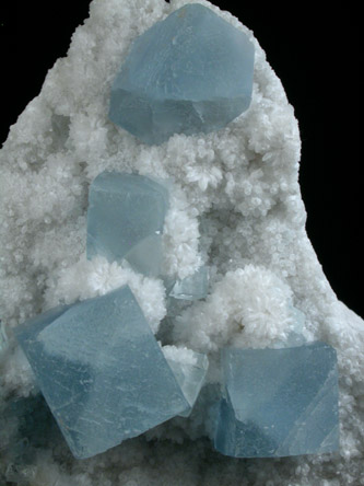 Fluorite on Quartz from Blanchard Mine, Hansonburg District, 8.5 km south of Bingham, Socorro County, New Mexico