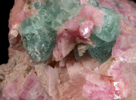 Rhodochrosite and Fluorite from (Bonanza District), Saguache County, Colorado