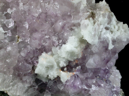 Datolite on Quartz from Prospect Park Quarry, Prospect Park, Passaic County, New Jersey