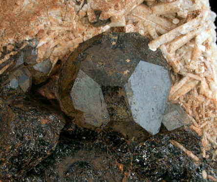 Andradite var. Melanite Garnet from Magnet Cove, Hot Spring County, Arkansas